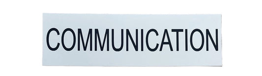 Name Plate, 2-2/3" x 7-7/8" Communication